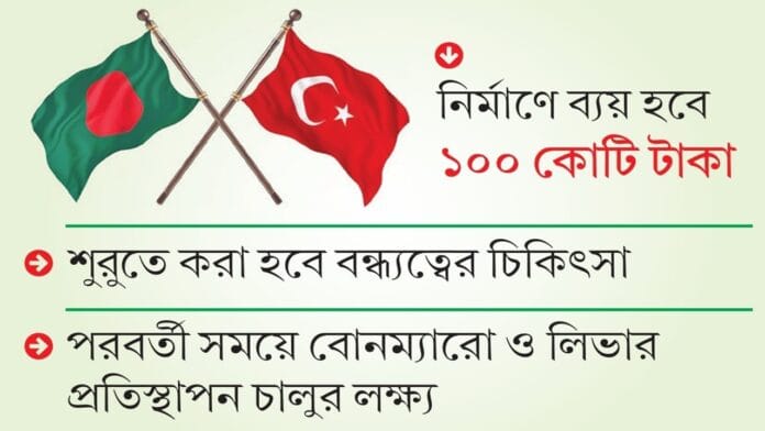 হাসপাতাল করছে তুরস্ক
